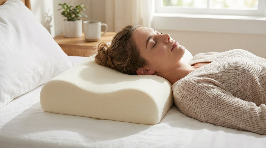 Coussin cervical pour soulager les tensions de nuque et d'épaules