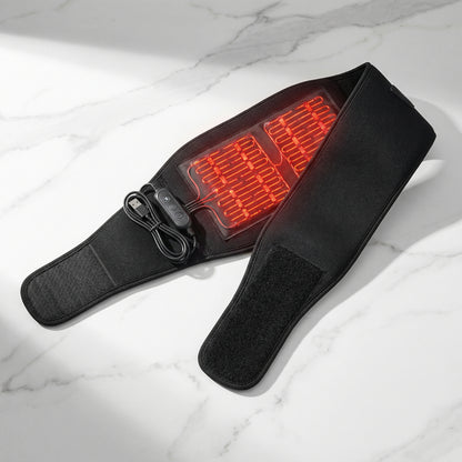 Ceinture chauffante dos en néoprène avec massage vibrant USB rechargeable — Serenys