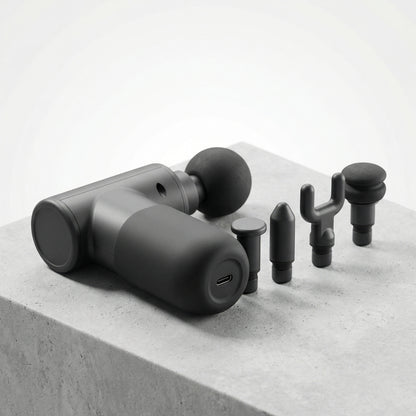 Mini pistolet de massage à percussion portable avec 5 embouts interchangeables — Serenys