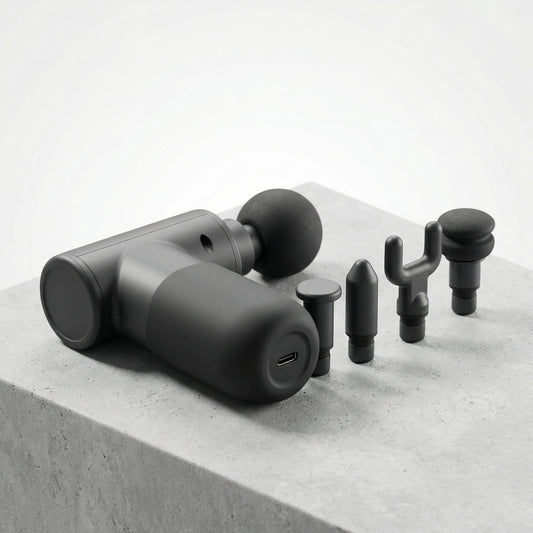 Mini pistolet de massage à percussion portable avec 5 embouts interchangeables — Serenys