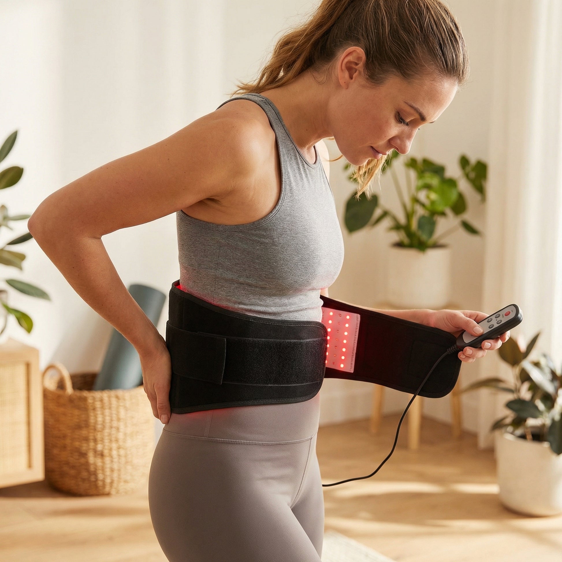 Ceinture Lumière Rouge - En utilisation