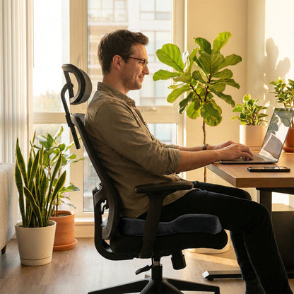 Coussin Assise Ergonomique 3D — en situation d'utilisation