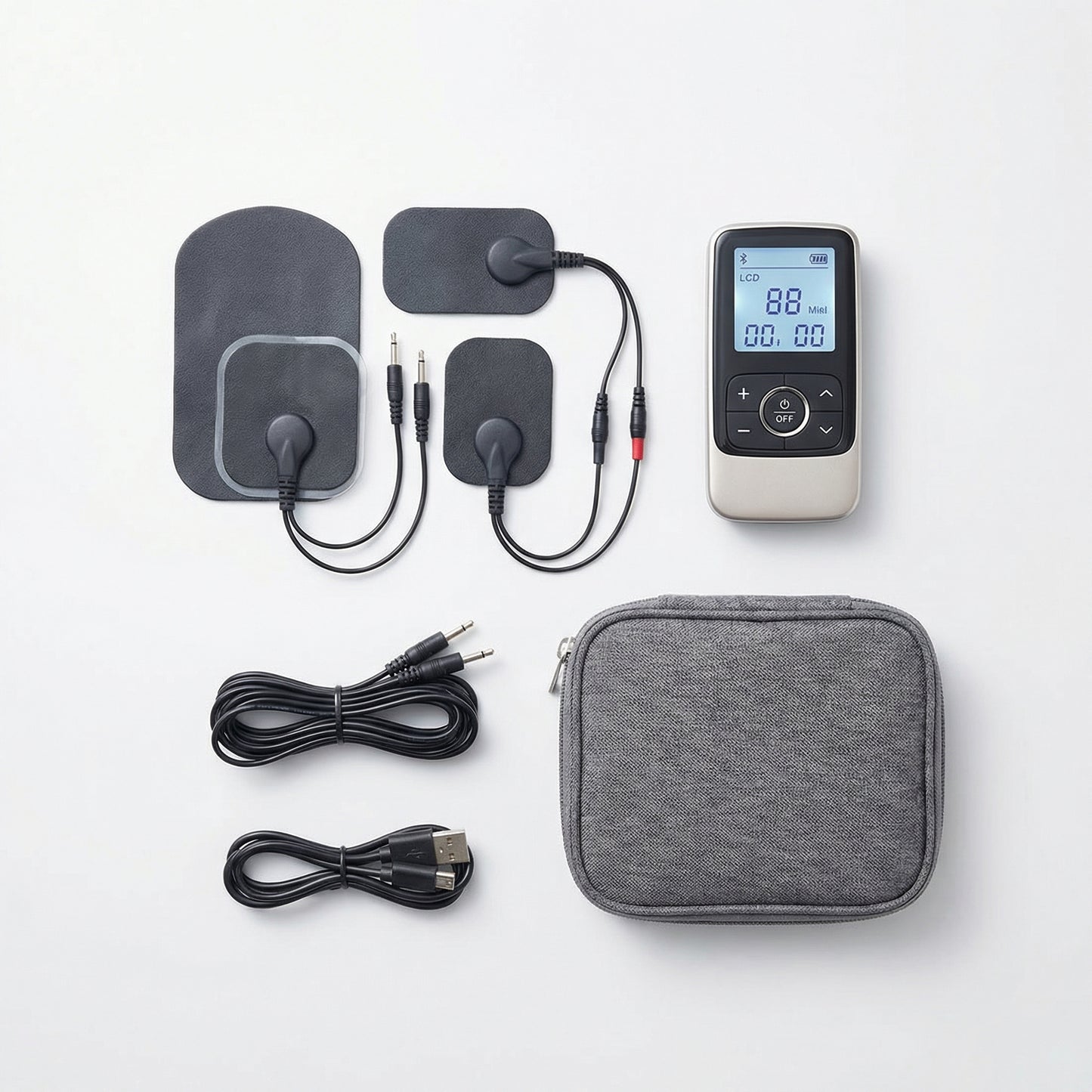Appareil TENS Serenys — contenu du kit complet
