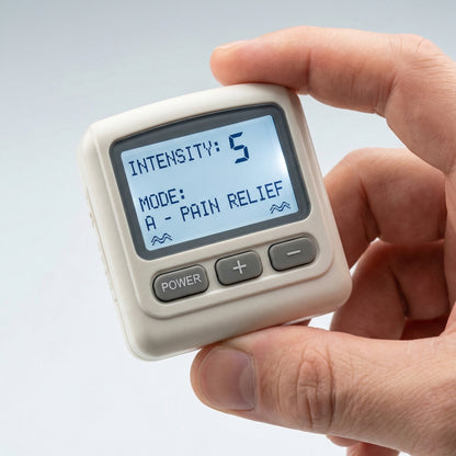 Appareil TENS Serenys — écran LCD et boutons