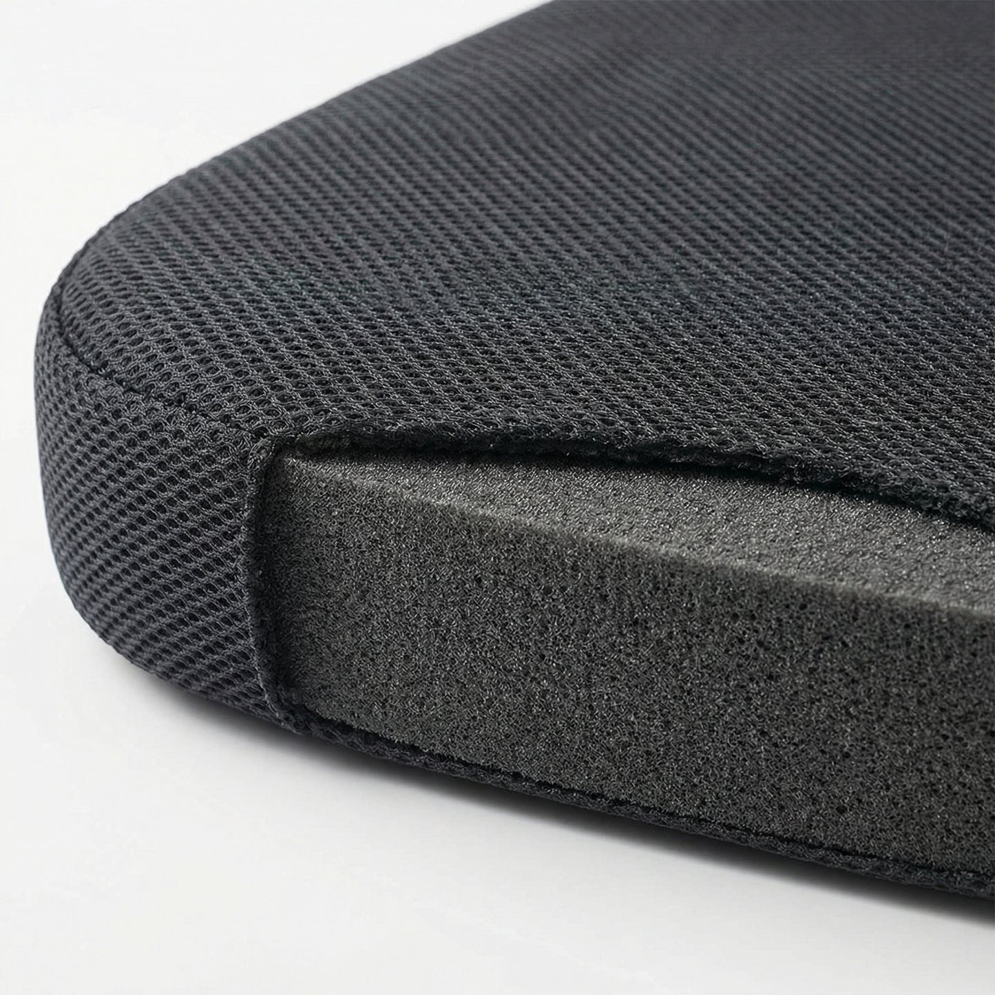 Coussin assise bureau haute densité — vue détail matière et texture