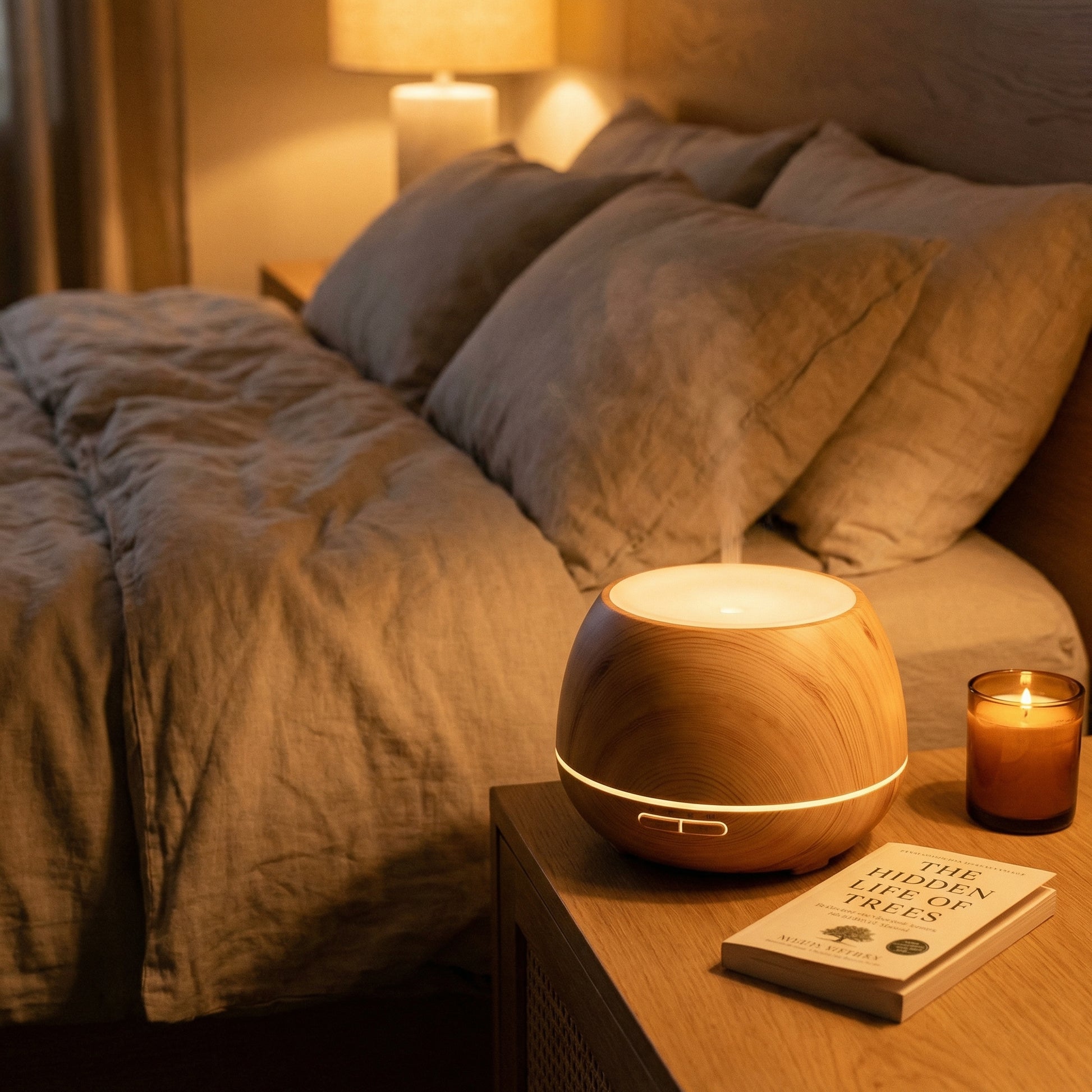 Diffuseur d'Huiles Essentielles — en situation d'utilisation (lifestyle Serenys)